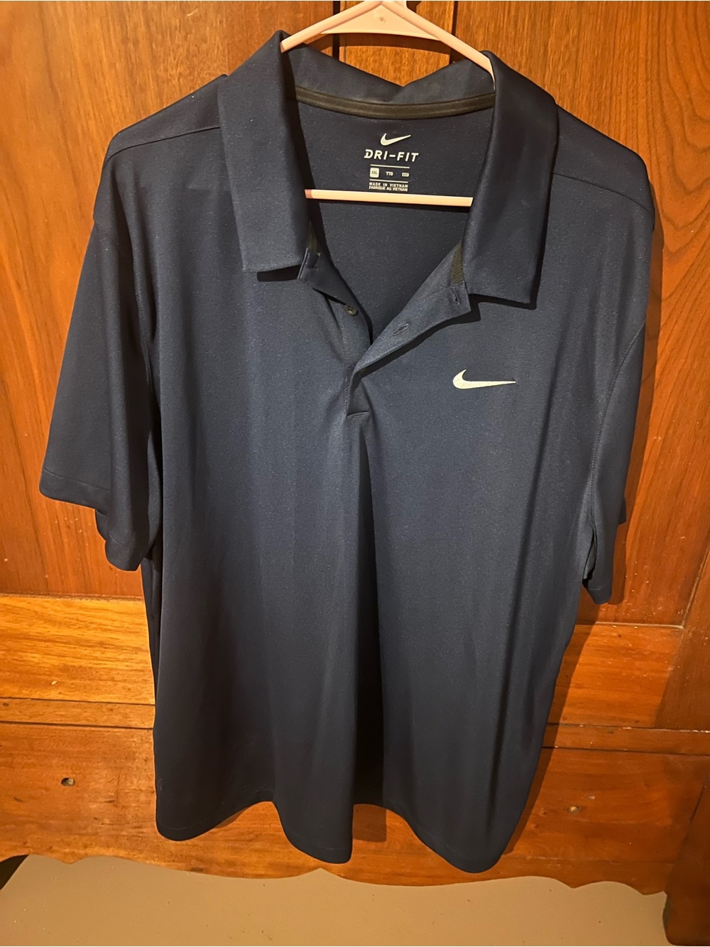 Nike Navy Polo with White Swoosh